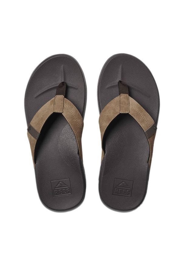 Reef - Japonki plażowe męskie REEF Cushion Phantom. Okazja: na plażę. Kolor: wielokolorowy, brązowy, czarny. Styl: sportowy