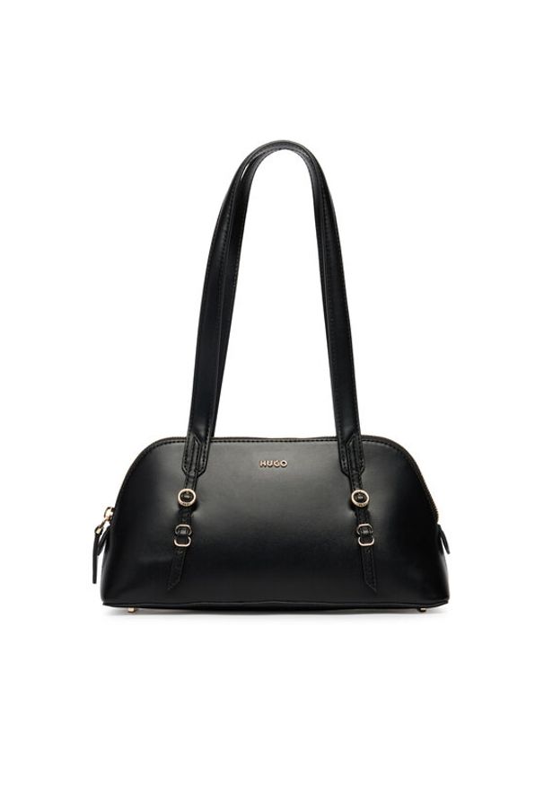 Hugo - HUGO Torebka Syndra 50563026 Czarny. Kolor: czarny. Materiał: skórzane