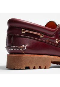 Mokasyny męskie Timberland Authentic BOAT SHOE BURGUNDY. Kolor: czerwony #7