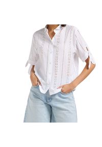 Lee - DAMSKA KOSZULA LEE CAMP TIE SLEEVE BUTTON UP BRIGHT WHITE 112364115 #6