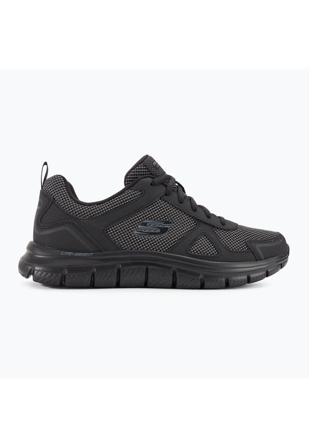 skechers - BUTY męskie SKECHERS TRACK BUCOLO 52630-BBK czarne lekkie sportowe 42. Kolor: czarny. Sport: fitness