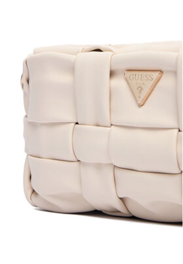 Guess Torebka Marion Mini HWWG80 72720 Écru. Kolor: kremowy. Materiał: skórzane