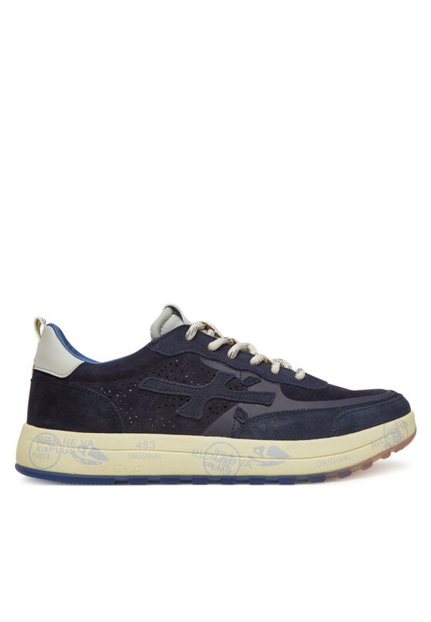 Premiata Sneakersy Nous Var 7222 Granatowy. Kolor: niebieski. Materiał: materiał