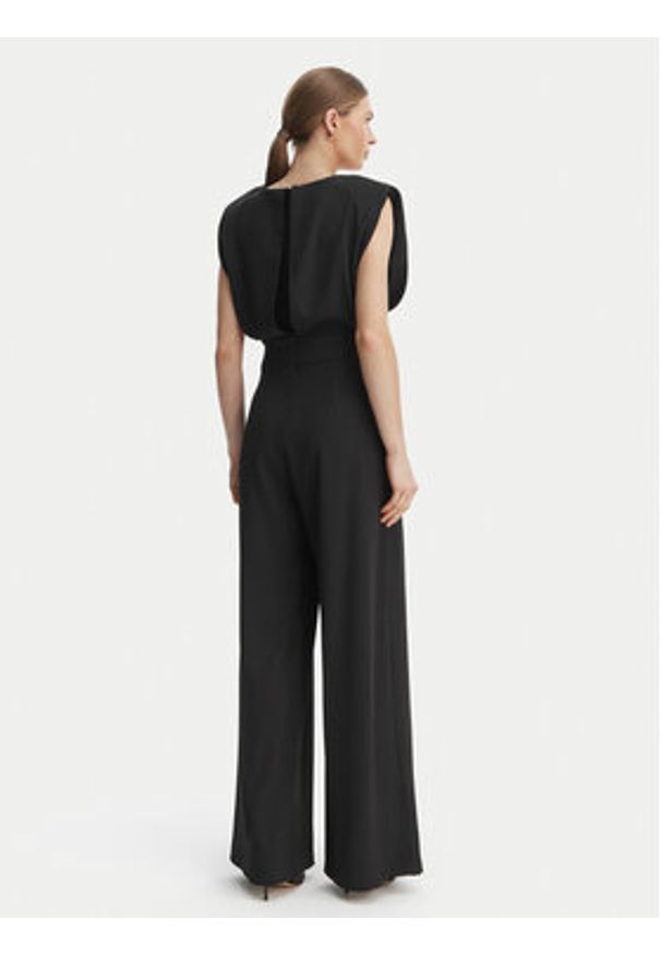 Rinascimento Kombinezon CFC0127546003 Czarny Wide Leg. Kolor: czarny. Materiał: syntetyk