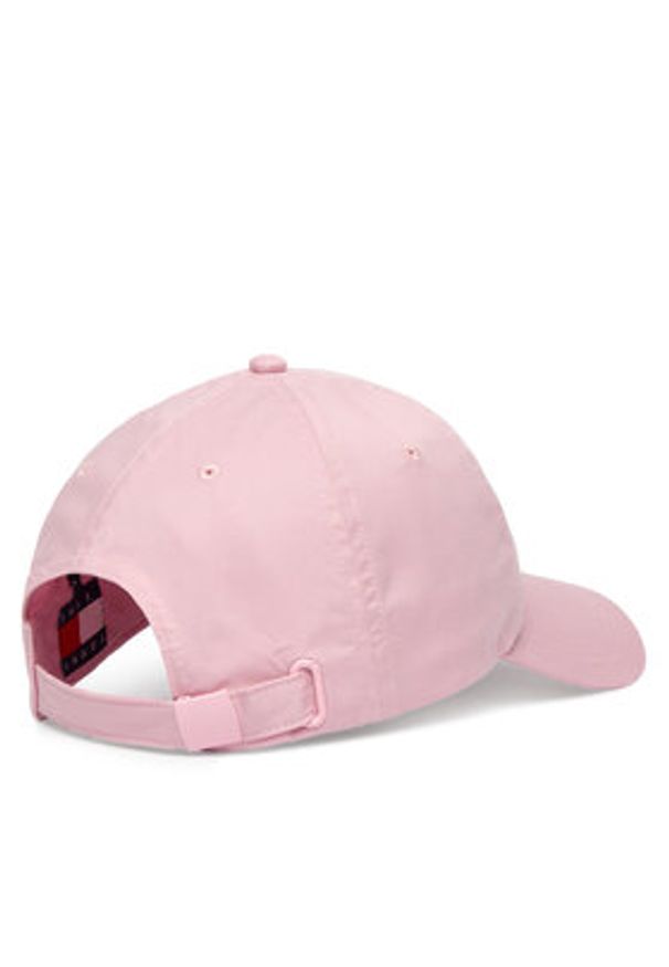 Tommy Jeans Czapka z daszkiem Scri AW0AW18358 Różowy. Kolor: różowy. Materiał: bawełna