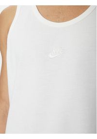 Nike Tank top FD1290 100 Biały Regular Fit. Kolor: biały. Materiał: bawełna