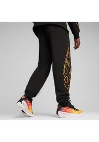 Spodnie Puma Caution Pant, Mężczyźni. Kolor: czarny. Materiał: materiał, bawełna. Sport: fitness