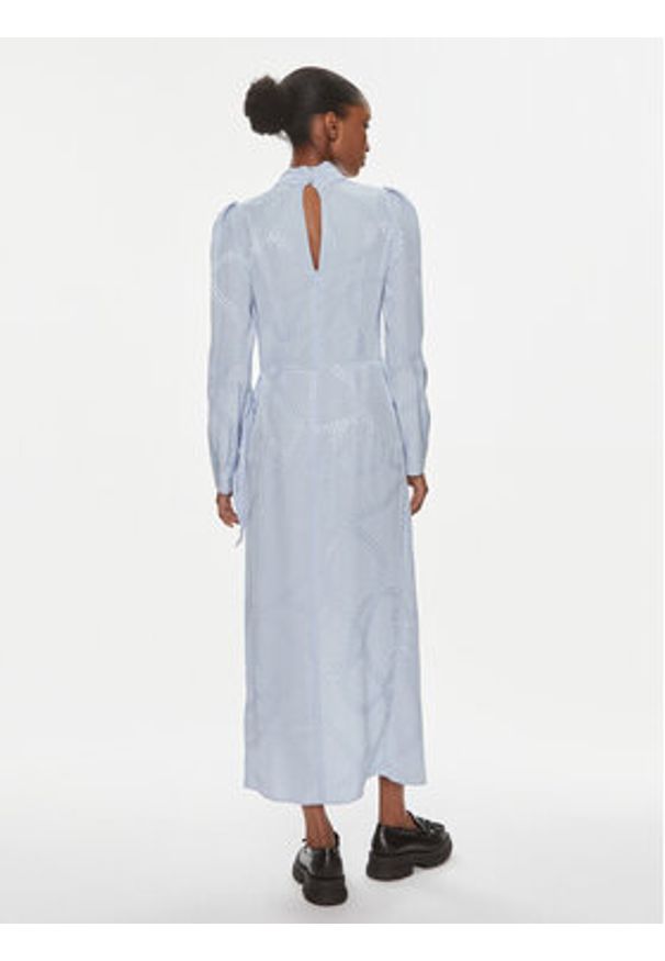 Hugo - HUGO Sukienka codzienna Kasera-1 50515220 Błękitny Regular Fit. Okazja: na co dzień. Kolor: niebieski. Materiał: wiskoza. Typ sukienki: proste. Styl: casual