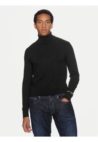 Replay Golf UK4455.000.G23138 Czarny Regular Fit. Typ kołnierza: golf. Kolor: czarny. Materiał: bawełna #1