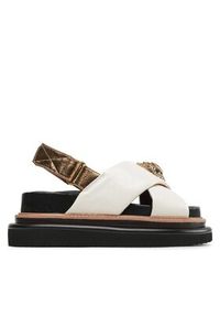 Kurt Geiger Klapki 225-Orson Cross Strap Sandal 9992241109 Écru #2
