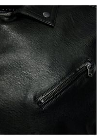 Sisley Kurtka z imitacji skóry 21DYSN02G Czarny Regular Fit. Kolor: czarny. Materiał: skóra #4