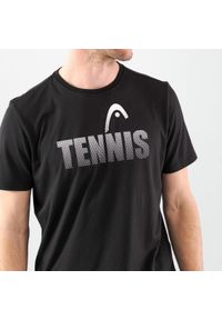 Head - Koszulka z krótkim rękawem męska CLUB COLIN. Kolor: czarny. Materiał: poliester. Długość rękawa: krótki rękaw. Długość: krótkie. Sport: tenis #1