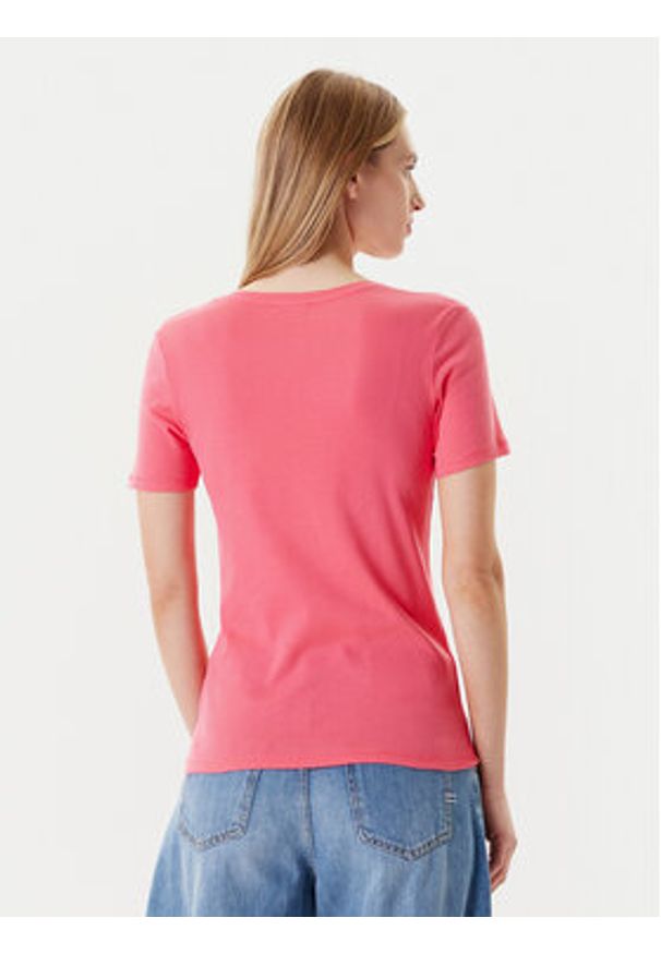 United Colors of Benetton - United Colors Of Benetton T-Shirt 3GA2E4230 Różowy Regular Fit. Kolor: różowy. Materiał: bawełna