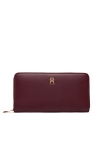 TOMMY HILFIGER - Duży Portfel Damski Tommy Hilfiger. Kolor: czerwony
