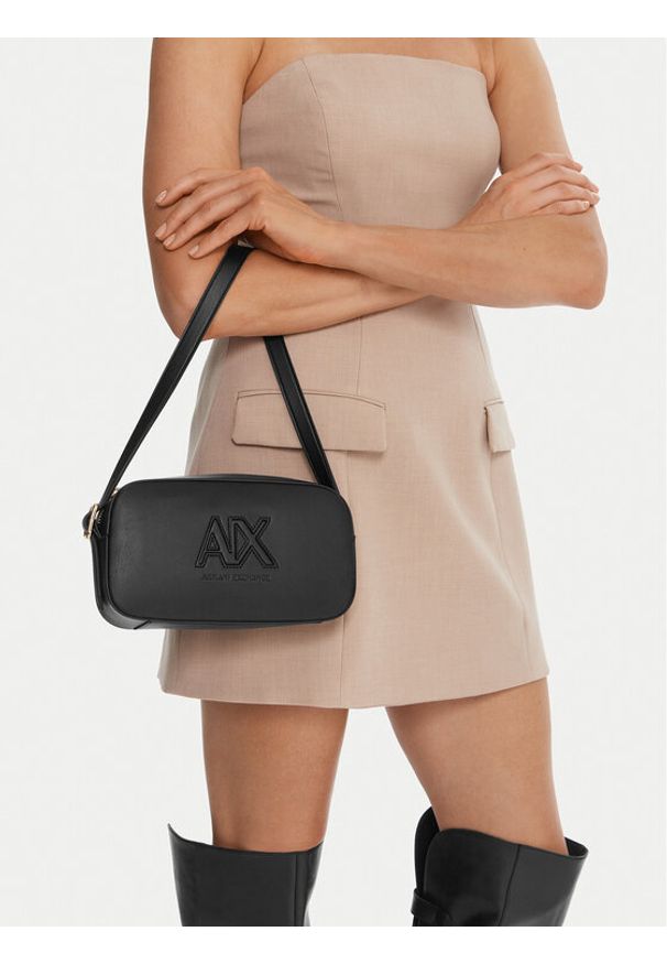 Armani Exchange Torebka XW001568 AF15634 UC001 Czarny. Kolor: czarny. Materiał: skórzane