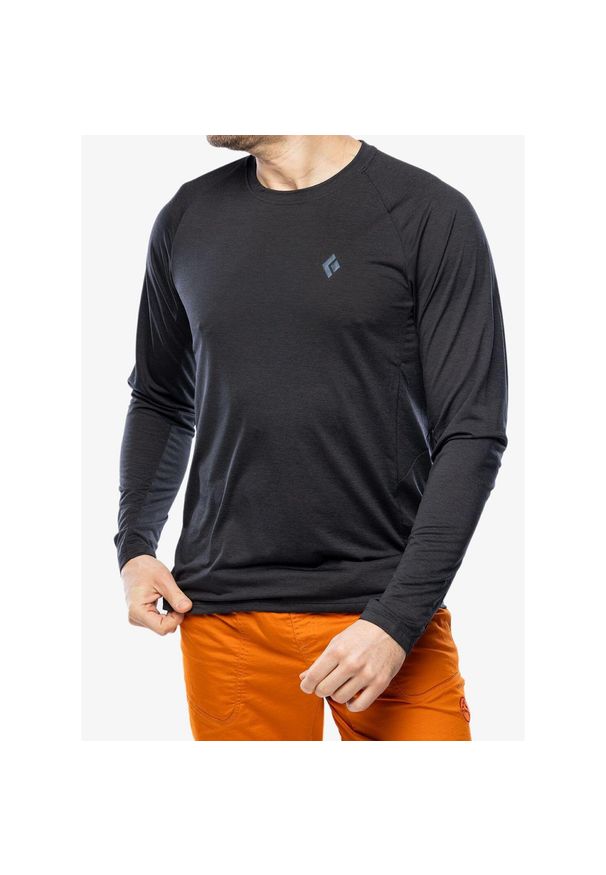 Longsleeve męski Black Diamond Lightwire Tech Tee. Kolor: czarny. Długość rękawa: długi rękaw