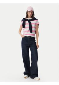 Tommy Jeans T-Shirt Flag DW0DW23801 Różowy jasny Regular Fit. Kolor: różowy. Materiał: bawełna #3