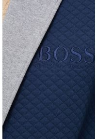 BOSS - Boss - Szlafrok. Kolor: niebieski. Materiał: dzianina #2
