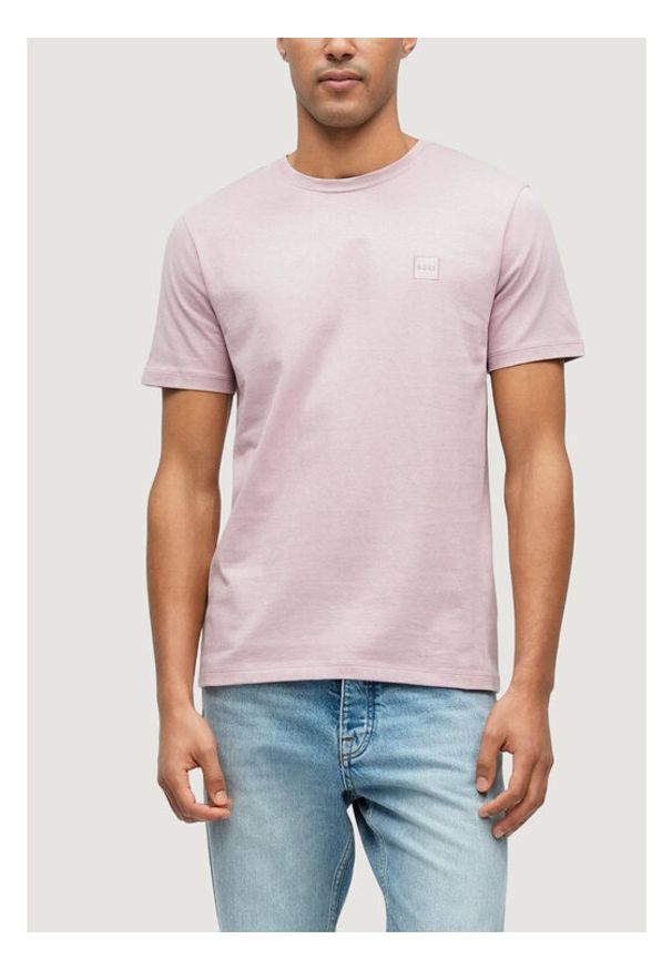 BOSS T-Shirt Tales 50508584 Fioletowy Regular Fit. Kolor: fioletowy. Materiał: bawełna