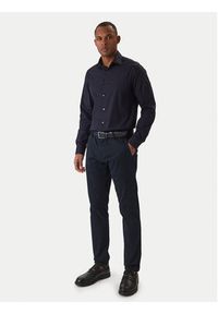 Calvin Klein Koszula Essential LV019EU001 Granatowy Regular Fit. Kolor: niebieski. Materiał: bawełna #4