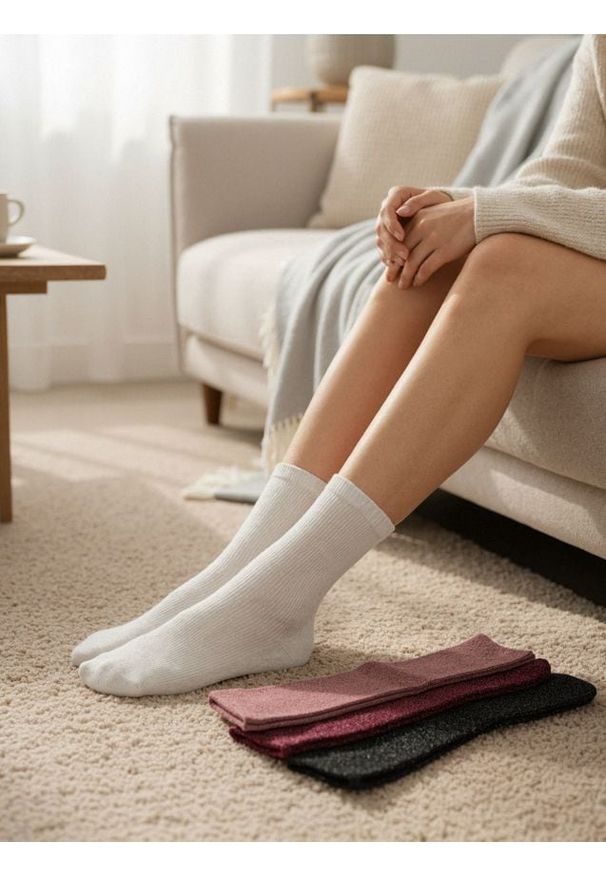 Sinsay - Skarpetki 4 pack - wielobarwny