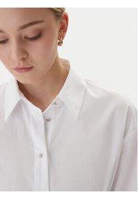 Morgan Koszula 261-CORSET Biały Slim Fit. Kolor: biały. Materiał: bawełna #4