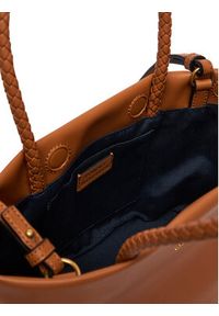 TOMMY HILFIGER - Tommy Hilfiger Torebka Th Marina Bucket Leather AW0AW18739 Brązowy. Kolor: brązowy. Materiał: skórzane #2