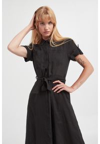 Marella Sport - Sukienka lniana Banca MARELLA SPORT. Materiał: len. Typ sukienki: sportowe. Styl: sportowy #5