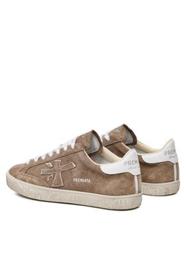 Premiata Sneakersy Steven 6221 Brązowy. Kolor: brązowy. Materiał: zamsz, skóra