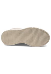 Beżowe Botki Lemar Skórzane Ocieplane Buty Damskie. Kolor: beżowy. Materiał: skóra. Szerokość cholewki: normalna. Wzór: aplikacja. Sezon: jesień, wiosna. Styl: elegancki #3