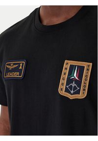 Aeronautica Militare T-Shirt 261TS2544UJ00592 Czarny Regular Fit. Kolor: czarny. Materiał: bawełna #5