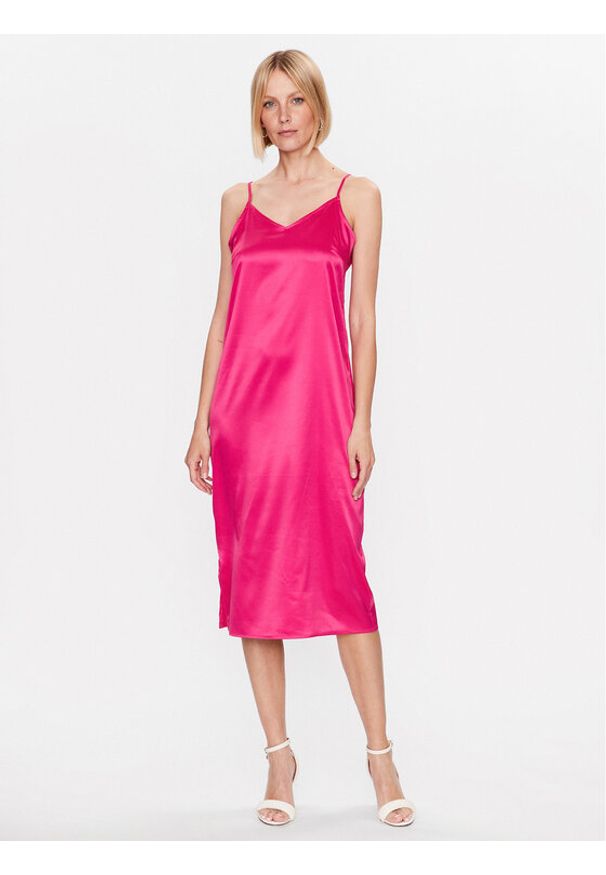 only - Sukienka koktajlowa ONLY. Kolor: fioletowy. Materiał: syntetyk. Styl: wizytowy