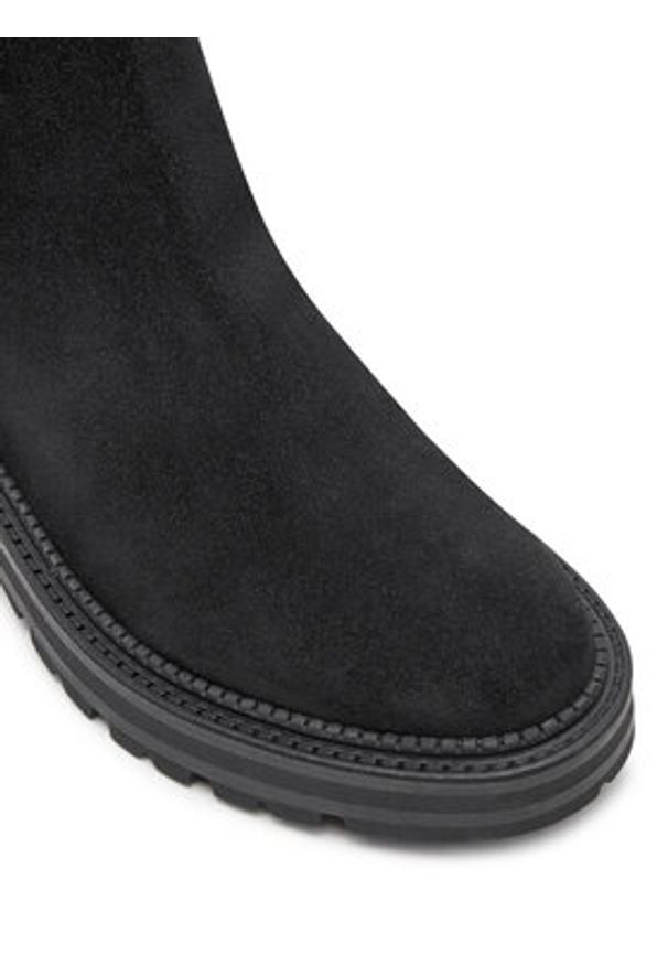 Guess Kozaki Carmen FLFCAR SUE11 Czarny. Kolor: czarny. Materiał: zamsz, skóra