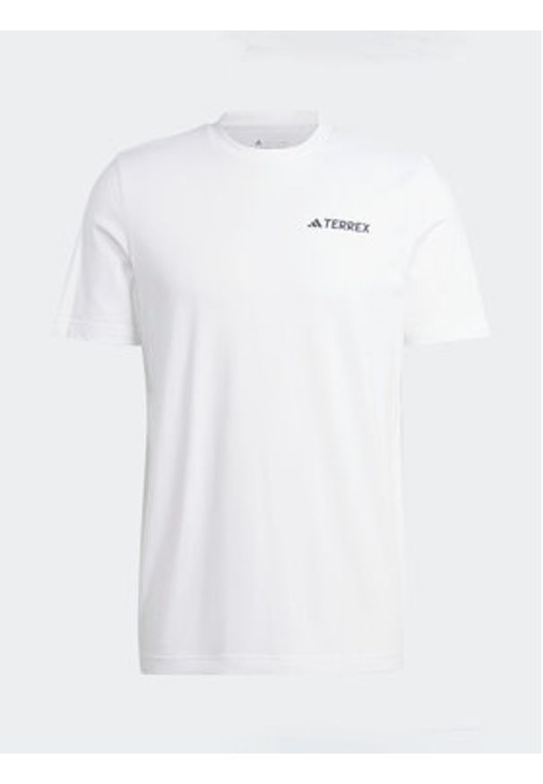 Adidas - adidas T-Shirt IL2648 Biały Regular Fit. Kolor: biały. Materiał: bawełna