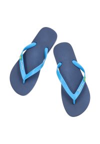 Niebieskie Japonki Ipanema Modne Buty Męskie. Okazja: na plażę, na co dzień. Kolor: niebieski. Materiał: materiał. Wzór: paski. Sezon: lato. Styl: sportowy, klasyczny, elegancki, casual #6