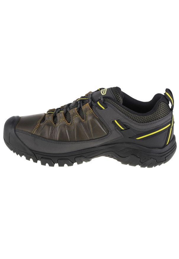 keen - Buty trekkingowe męskie, Keen Targhee III WP. Kolor: wielokolorowy, zielony. Materiał: guma, skóra, tkanina, materiał, syntetyk