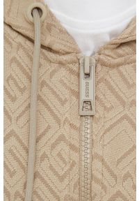 Guess bluza damska kolor brązowy z kapturem wzorzysta. Okazja: na co dzień. Typ kołnierza: kaptur. Kolor: brązowy. Styl: casual #4