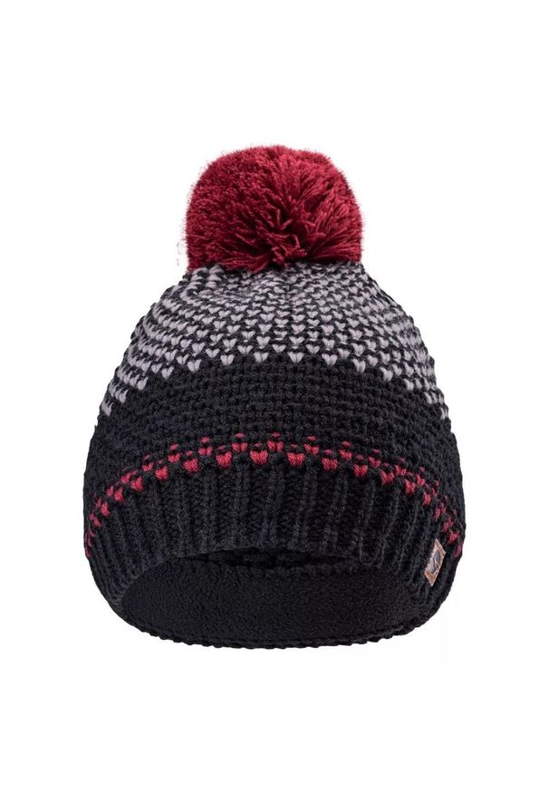 Hi-tec - Zimowa Czapka Unisex Dla Dorosłych Logo Hervin. Kolor: czarny, różowy, czerwony, szary, wielokolorowy. Sezon: zima