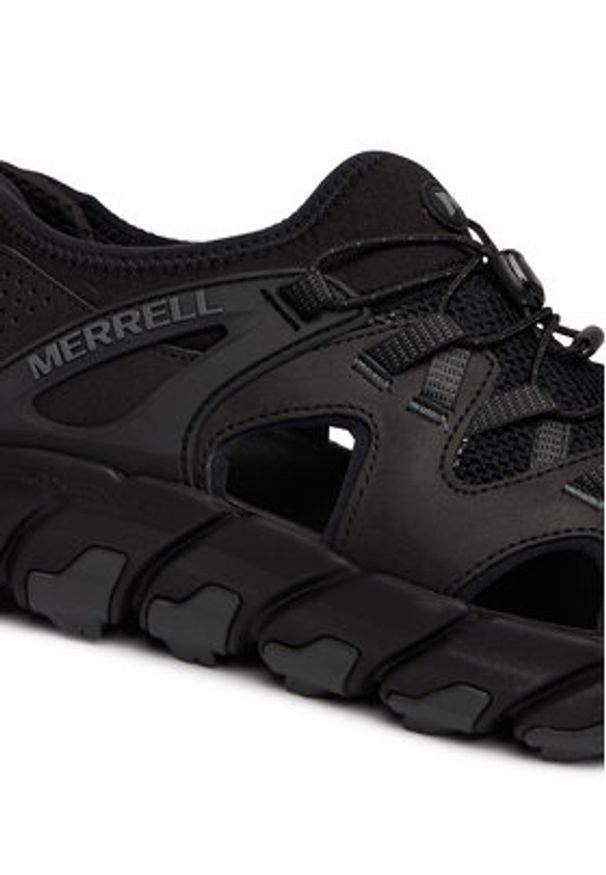 Merrell Sandały Maipo Explorer Sieve J038025 Czarny. Kolor: czarny. Materiał: skóra