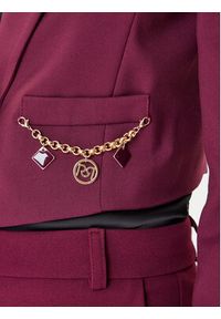Rinascimento Bolerko CFC0126215003 Bordowy Regular Fit. Kolor: czerwony. Materiał: wiskoza #5