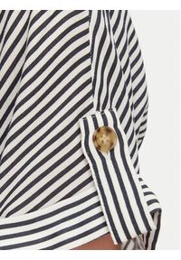 Vero Moda Koszula Bumpy 10310139 Granatowy Regular Fit. Kolor: niebieski. Materiał: wiskoza #4