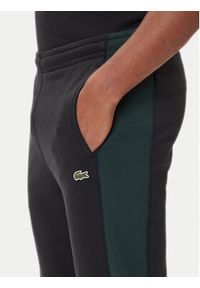 Lacoste Spodnie dresowe XH5923 Czarny Regular Fit. Kolor: czarny. Materiał: bawełna #9