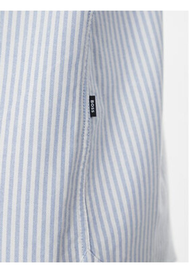 BOSS Koszula Roan 50520275 Błękitny Slim Fit. Kolor: niebieski. Materiał: bawełna