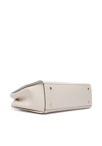 TOMMY HILFIGER - Tommy Hilfiger Torebka Th Daily Satchel Mono AW0AW18418 Écru. Kolor: kremowy. Materiał: skórzane #6