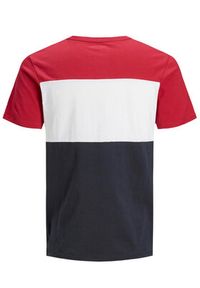 Jack & Jones - Jack&Jones T-Shirt Logo Blocking 12173968 Czerwony Slim Fit. Kolor: czerwony. Materiał: bawełna #8