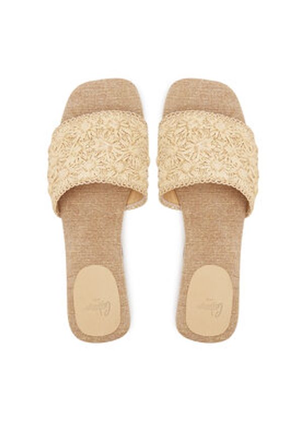 Castañer Klapki Pisa 025564 Beżowy. Kolor: beżowy. Materiał: syntetyk