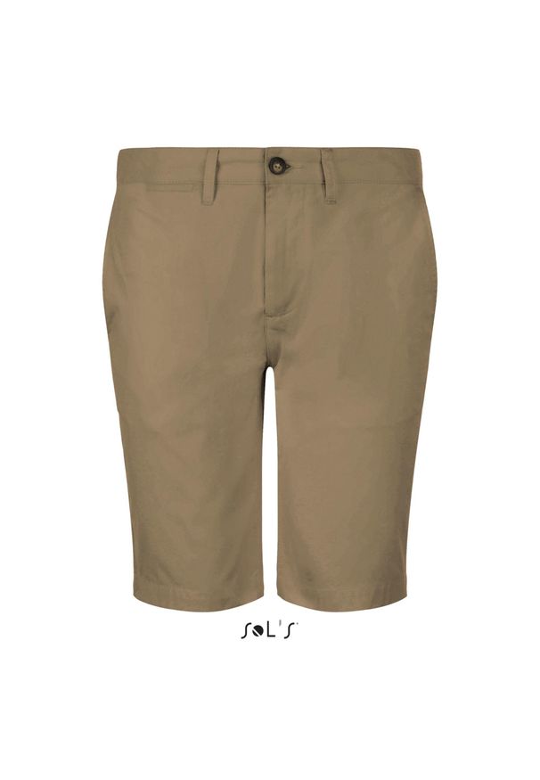 SOL'S - Szorty Sol's Jasper. Kolor: brązowy. Materiał: bawełna. Długość: krótkie. Sezon: lato