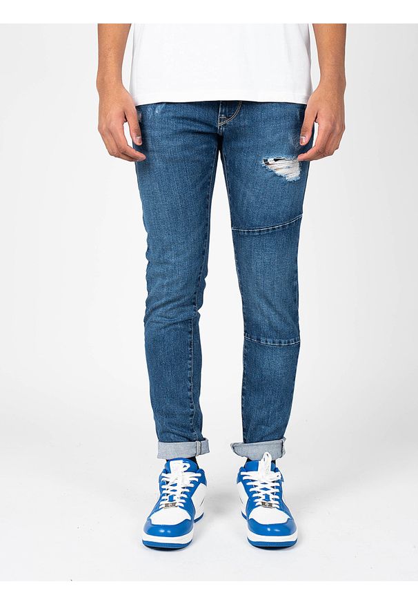 Pepe Jeans Jeansy "Stanley Cut" | PM2063152 | Stanley Cut | Mężczyzna | Niebieski. Kolor: niebieski. Wzór: aplikacja