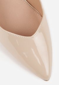 Renee - Beżowe Eleganckie Czółenka na Szpilce z Wkładką ze Skóry Naturalnej Lerianna. Kolor: beżowy. Materiał: skóra. Obcas: na szpilce. Styl: elegancki #7