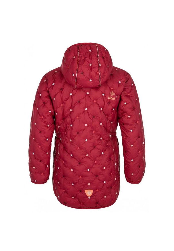 Kurtka dziewczęca Kilpi Damia. Kolor: czerwony. Materiał: nylon. Sport: turystyka piesza